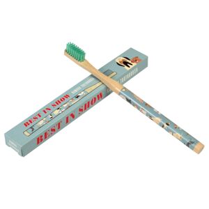 Rex London bambusový zubní kartáček s motivem pejsků 1ks